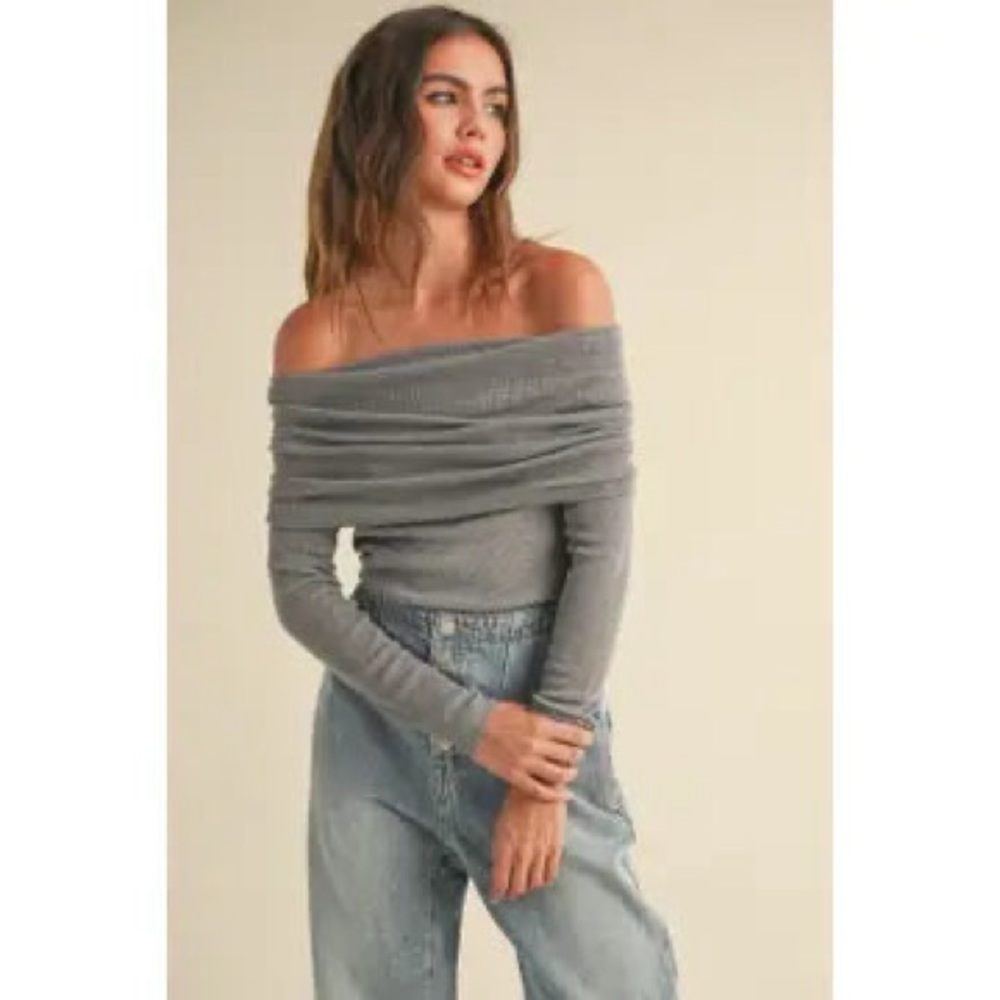 Off Shoulder Sweater Top-NWT